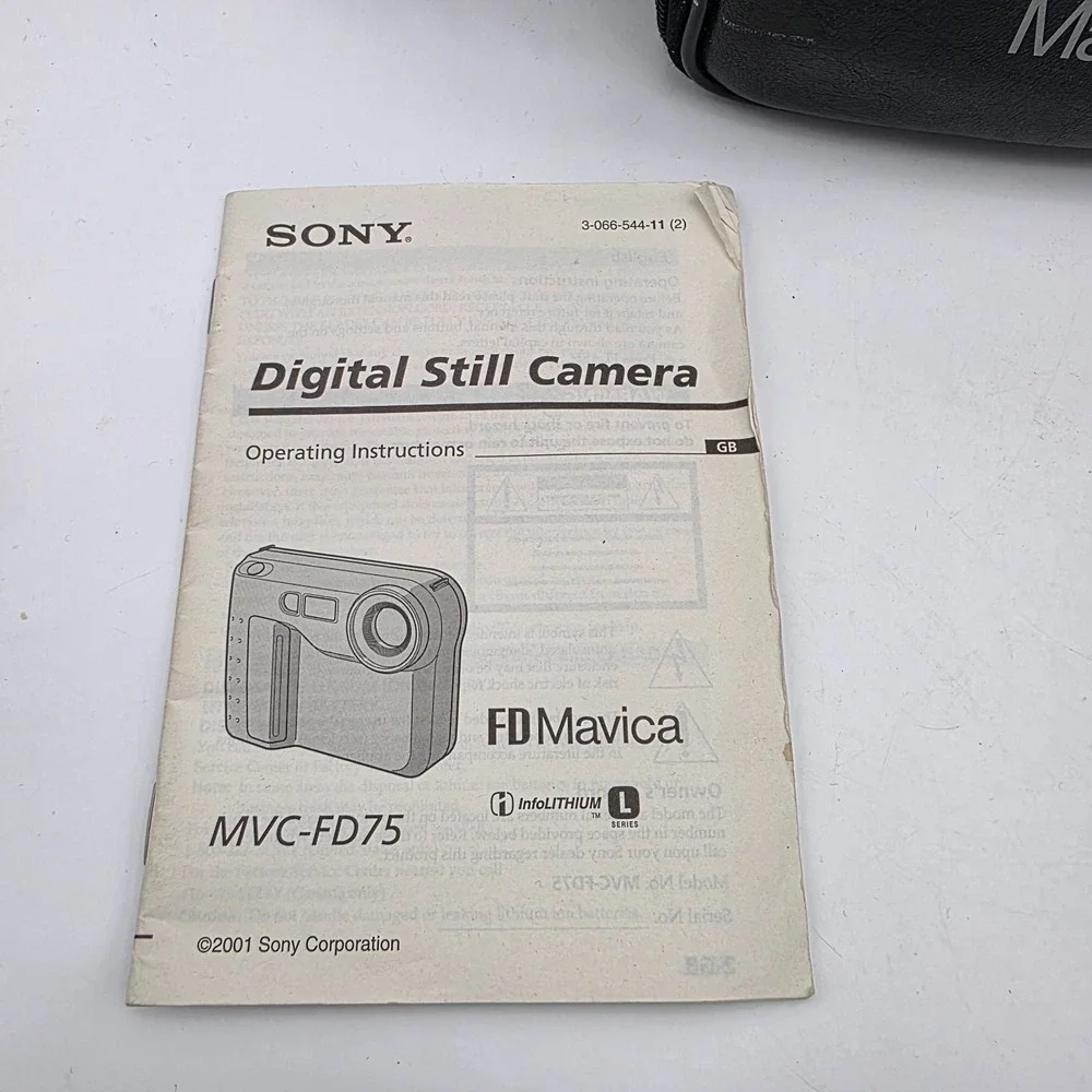 Sony MVC-FD75- FD MAVICA 10X Optical Zoom Digital Still Camera with BAG-UNTESTED